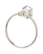 Polished Nickel 7" [178.00MM] Towel Ring by Alno - A7740-PN