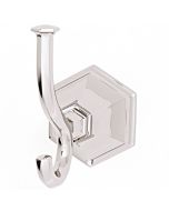 Polished Nickel 2-3/8" [60.00MM] Robe Hook by Alno - A7799-PN