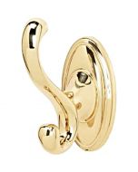 Polished Brass 4-1/16" [103.50MM] Robe Hook by Alno sold in Each - A8099-PB