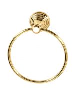 Polished Brass 7" [178.00MM] Towel Ring by Alno sold in Each - A9040-PB