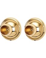 Polished Brass 2-5/8" [67.00MM] Shower Rod by Alno - A9246-PB