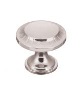Polished Nickel 1-3/16" Knob, Vintage 1900 by Belwith Keeler - B056553-14