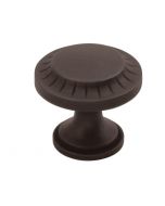 Black Iron 1-3/16" Knob, Vintage 1900 by Belwith Keeler - B056553-BI