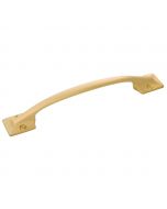Satin Brass 128MM Pull, Vintage 1900 by Belwith Keeler - B056649-04