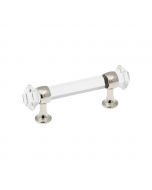 Glass with Chrome 3" Pull, Luster by Belwith Keeler - B076274-GLCH