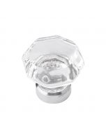 Glass with Chrome 1-1/2" Knob, Luster by Belwith Keeler - B076570-GLCH