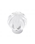 Glass with Chrome 1-1/4" (32MM) Knob, Luster by Belwith Keeler - B076571-GLCH