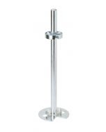 18" Bottom Mount 2 Shelf Post Hardware. with shelf support Zinc