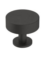 Matte Black 1-1/4" Round Knob, Radius by Amerock - BP36864FB