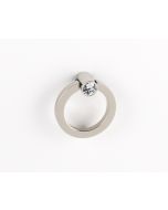 Crystal On Polished Nickel Small Convertibles Ring Pull Mount by Alno sold in Each - C2660-PN