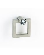Crystal On Satin Nickel Small Convertibles Ring Pull Mount by Alno sold in Each - C2660-SN