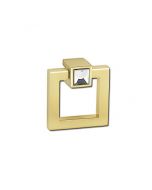 Crystal On Unlacquered Brass Small Convertibles Ring Pull Mount by Alno sold in Each - C2670-PB/NL