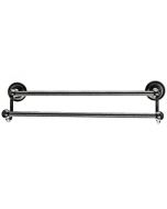 Antique Pewter 18" [457.20MM] Double Towel Bar by Top Knobs sold in Each - ED7APD
