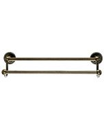 German Bronze 18" [457.20MM] Double Towel Bar by Top Knobs sold in Each - ED7GBZF
