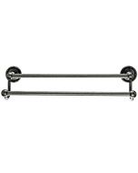 Antique Pewter 24" [609.60MM] Double Towel Bar by Top Knobs sold in Each - ED9APE