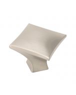 Satin Nickel 1-1/4" [32.00MM] Square Knob by Hickory Hardware sold in Each - H076014-SN