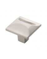 Satin Nickel 1-1/4" [32.00MM] Square Knob by Hickory Hardware sold in Each - H076127-SN
