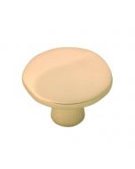 FLAT ULTRA BRASS 1-3/8" [35.00MM] KNOB BY HICKORY HARDWARE SOLD IN EACH - H076652-FUB