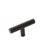 Black 2-3/8" [60.33MM] T-Knob by Hickory Hardware sold in Each - HH075591-MB