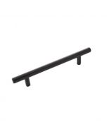 Black 5-1/32" [128.00MM] Bar Pull by Hickory Hardware sold in Each - HH075595-MB
