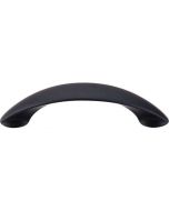 Flat Black 3-3/4" [95.25MM] Bow Pull by Top Knobs sold in Each - M517