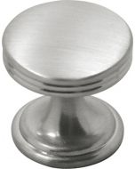 Satin Nickel 1" [25.40MM] Knob by Hickory Hardware sold in Each - P2140-SN