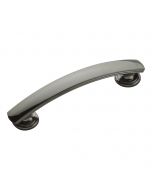 Black Nickel 3-25/32" [96.00MM] Bar Pull by Hickory Hardware sold in Each - P2141-BLN