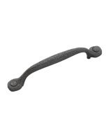 Black Iron 5-1/32" [128.00MM] Foot Pull by Hickory Hardware sold in Each - P2998-BI