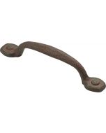 Rustic Iron 3-25/32" [96.00MM] Foot Pull by Hickory Hardware sold in Each - P3000-RI