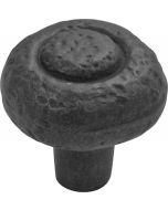 Black Iron 1-1/4" [31.75MM] Knob by Hickory Hardware sold in Each - P3002-BI