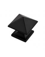 Matte Black 1-1/4" Square Knob, Studio by Hickory Hardware sold in each - P3015-MB