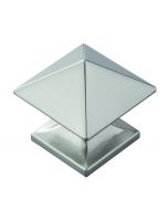 Satin Nickel 1-1/4" Square Knob, Studio by Hickory Hardware - P3015-SN