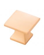 Brushed Golden Brass 1-1/4" [32.00MM] Square Knob by Hickory Hardware sold in Each - P3028-BGB