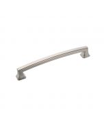 Satin Nickel 6-5/16" (160mm) Bar Pull, Bridges by Hickory Hardware - P3235-SN