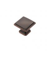 Oil-Rubbed Bronze Highlighted 1-1/4" [32.00MM] Square Knob by Hickory Hardware sold in Each - P3240-OBH