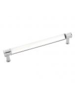Crysacrylic With Chrome 7-19/32" [192.00MM] Pull by Hickory Hardware sold in Each - P3703-CACH