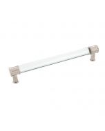 Crysacrylic With Satin Nickel 7-19/32" [192.00MM] Pull by Hickory Hardware sold in Each - P3703-CASN