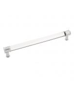 Crysacrylic With Chrome 8-13/16" [224.00MM] Pull by Hickory Hardware sold in Each - P3704-CACH