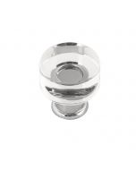Crysacrylic With Chrome 1" [25.40MM] Knob by Hickory Hardware sold in Each - P3708-CACH