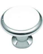 Chrome 1-3/8" [35.00MM] Knob by Hickory Hardware sold in Each - P427-26W