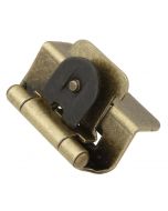 Antique Brass Double Demountable 1/2" Overlay Hinge by Hickory Hardware, SKU: P5310-AB