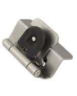 Satin Nickel Double Demountable 1/2" Overlay Hinge by Hickory Hardware sold as Pair, SKU: P5310-SN