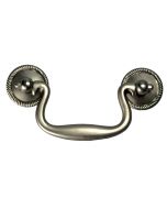 Silver Stone 3" [76.20MM] Drop Bail Pull by Hickory Hardware sold in Each - P8049-ST