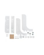Accessories Door Mount Kit for Wire Waste Containers White RV DM KIT