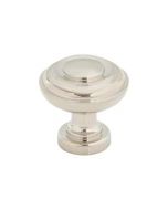 Polished Nickel 1-1/4" [32mm] Ulster Knob of Regent's Park Collection by Top Knobs - TK3070PN