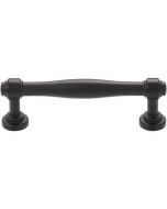 Flat Black 3-3/4" [96mm] Ulster Pull of Regent's Park Collection by Top Knobs - TK3071BLK