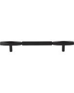 Flat Black 6-5/16" [160mm] Kingsmill Pull of Regent's Park Collection by Top Knobs - TK3083BLK