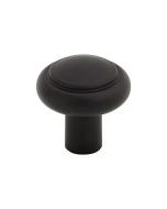 Flat Black 1-1/4" [32mm] Clarence Knob of Regent's Park Collection by Top Knobs - TK3110BLK