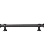 Flat Black 6-5/16" [160mm] Ormonde Pull of Regent's Park Collection by Top Knobs - TK3123BLK