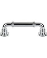 Polished Chrome 3-3/4" [96mm] Cranford Pull of Morris Collection by Top Knobs - TK3141PC